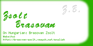 zsolt brasovan business card